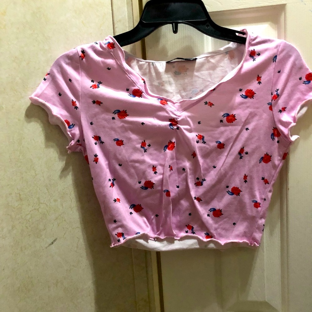 Floral crop top